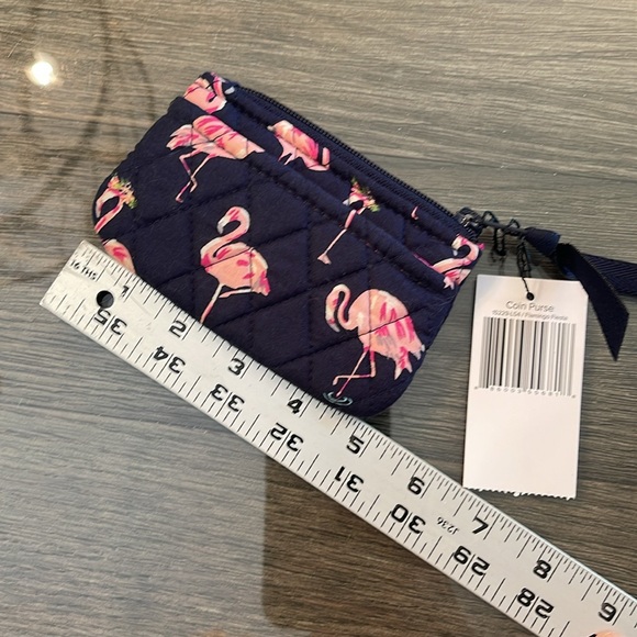 Vera Bradley Flamingo Fiesta Jewelry Case, Coin Purse, Medium Cosmetic Bag NWT - Picture 11 of 17